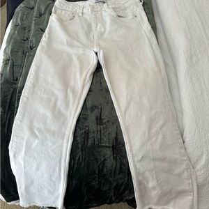 Zara high rise mini flare jeans